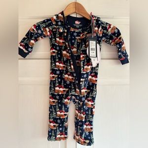 Vineyard Vines Baby Zip Up Christmas Pajamas NWT